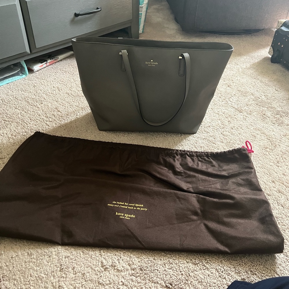 Kate spade gray tote